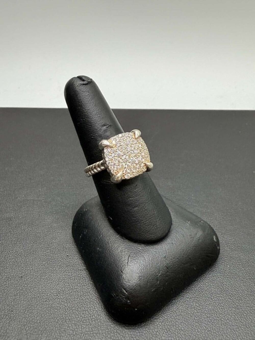 David Yurman Chatelaine Ring Sterling Silver Size 7.5 SPB-TS 360775